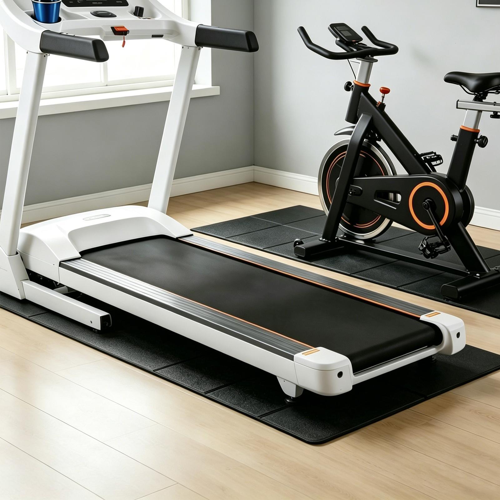 Home Gym Gym Equipment - وسادات أرضية لجهاز المشي، غير قابلة