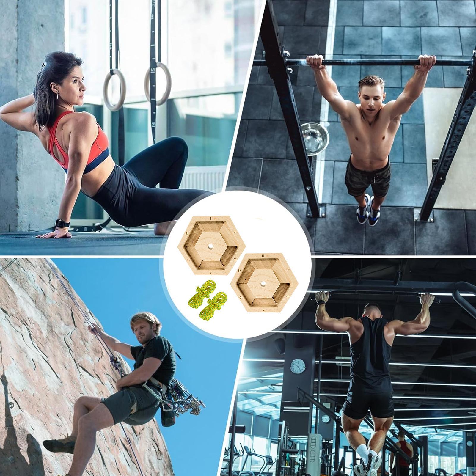 Home Gym Practice - جهاز تمرين الأصابع الخشبي السداسي -