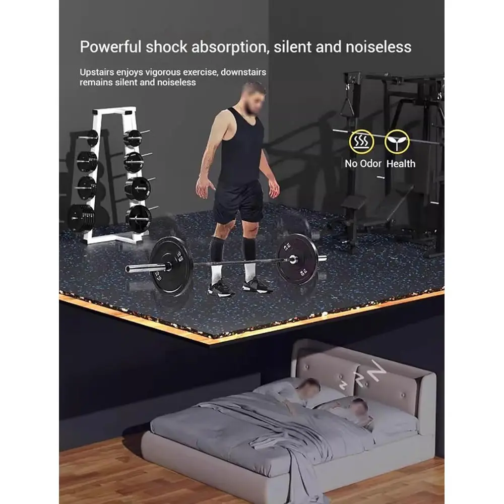 بلاط أرضي من الفوم المتشابك لل - مراجعة Home Gym Rubber Flooring وسعره