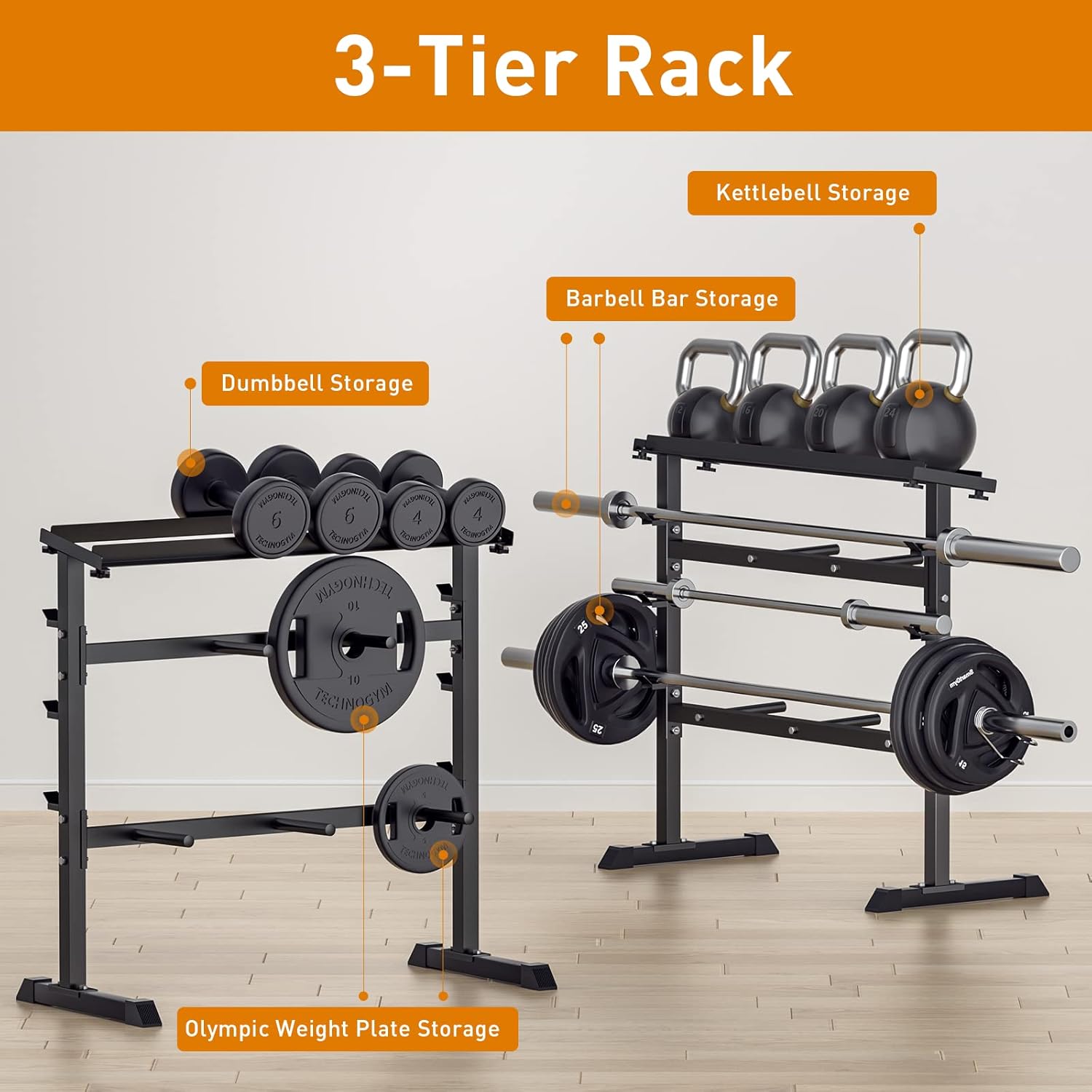 رف تخزين الأوزان لتدريب القوة  - مراجعة Home Gym Usa وسعره