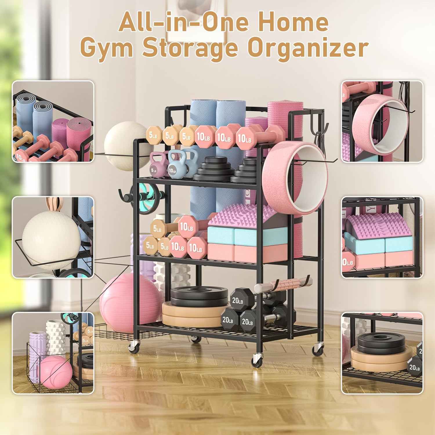 تخزين معدات الجيم المنزلية، بد - مراجعة Home Gym Gym Equipment وسعره