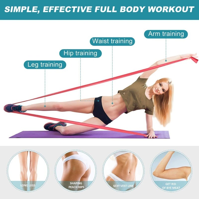 أشرطة مقاومة من اللاتكس الطبيع - مراجعة Home Gym Resistance Machine وسعره