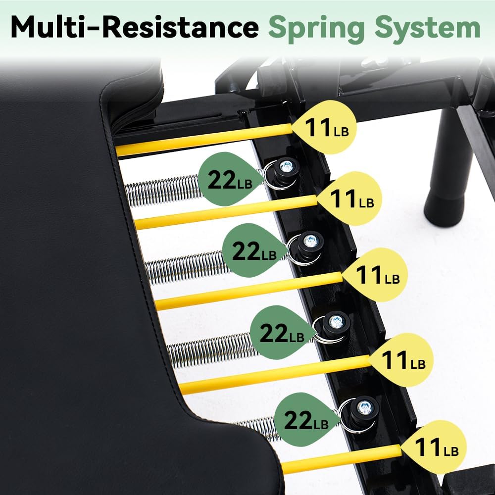 جهاز بيلاتس ريفورمر قابل للطي، - مراجعة Home Gym Resistance Machine وسعره