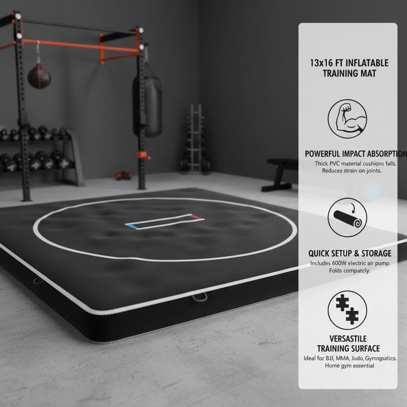 بساط قابل للنفخ مقاس 13×13 قدم - مراجعة Home Gym Practice وسعره