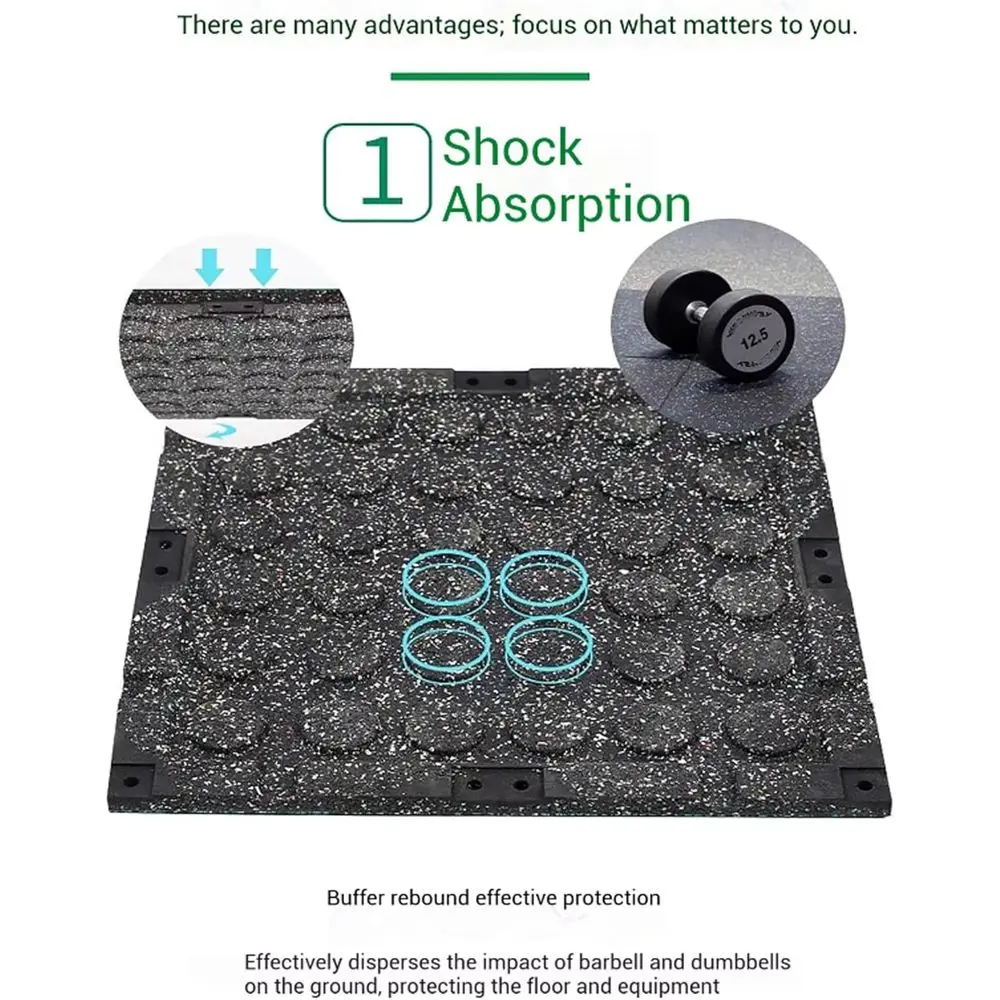 أرضيات الصالات الرياضية: حصائر - مراجعة Home Gym Rubber Flooring وسعره