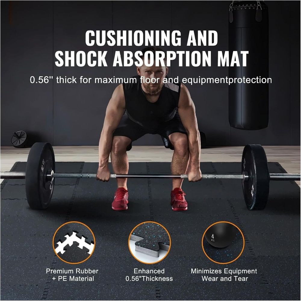 سجادات تمارين رياضية متشابكة م - مراجعة Home Gym Rubber Flooring وسعره