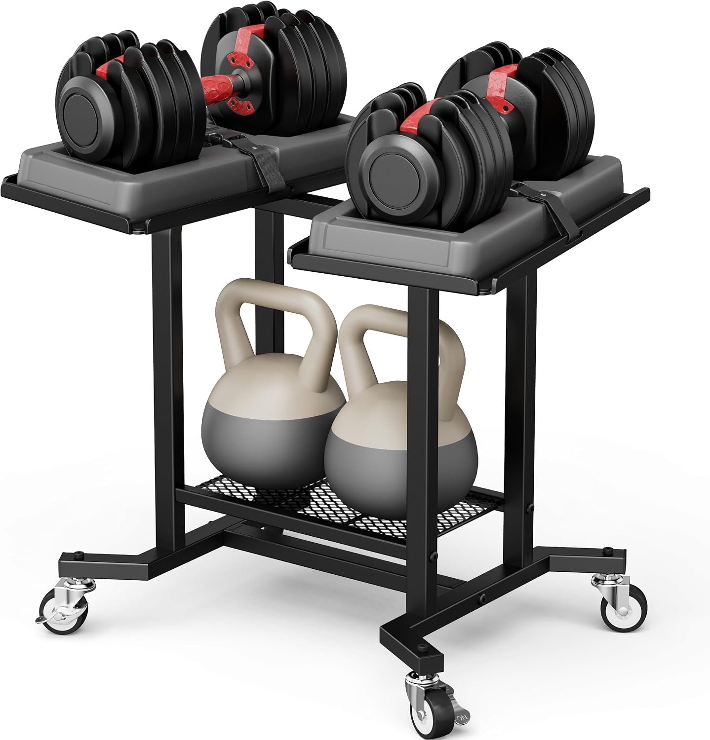 حامل دمبل قابل للتعديل، رف تخز - مراجعة Home Gym Rubber Flooring وسعره
