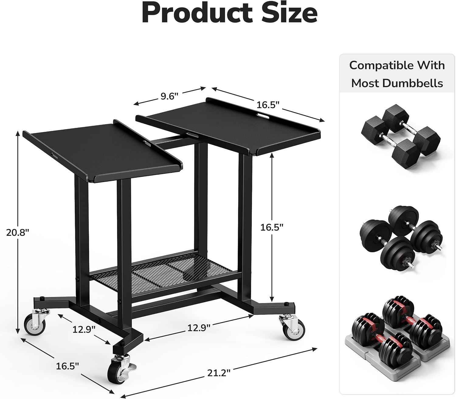 حامل دمبل قابل للتعديل، رف تخز - مراجعة Home Gym Rubber Flooring وسعره