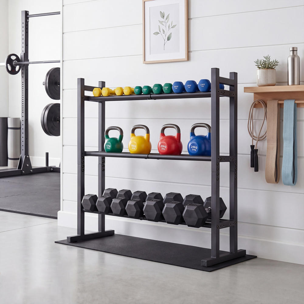 حامل أثقال ثلاثي الطبقات شديد  - مراجعة Home Gym Gym Equipment وسعره