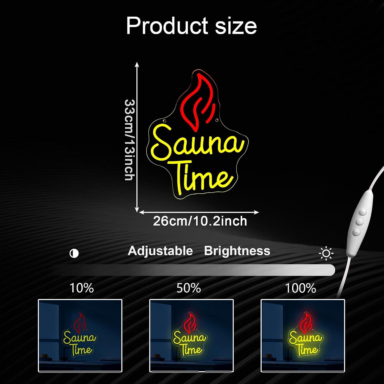 لافتة نيون لوقت الاسترخاء في ا - مراجعة Sauna Home Gym وسعره