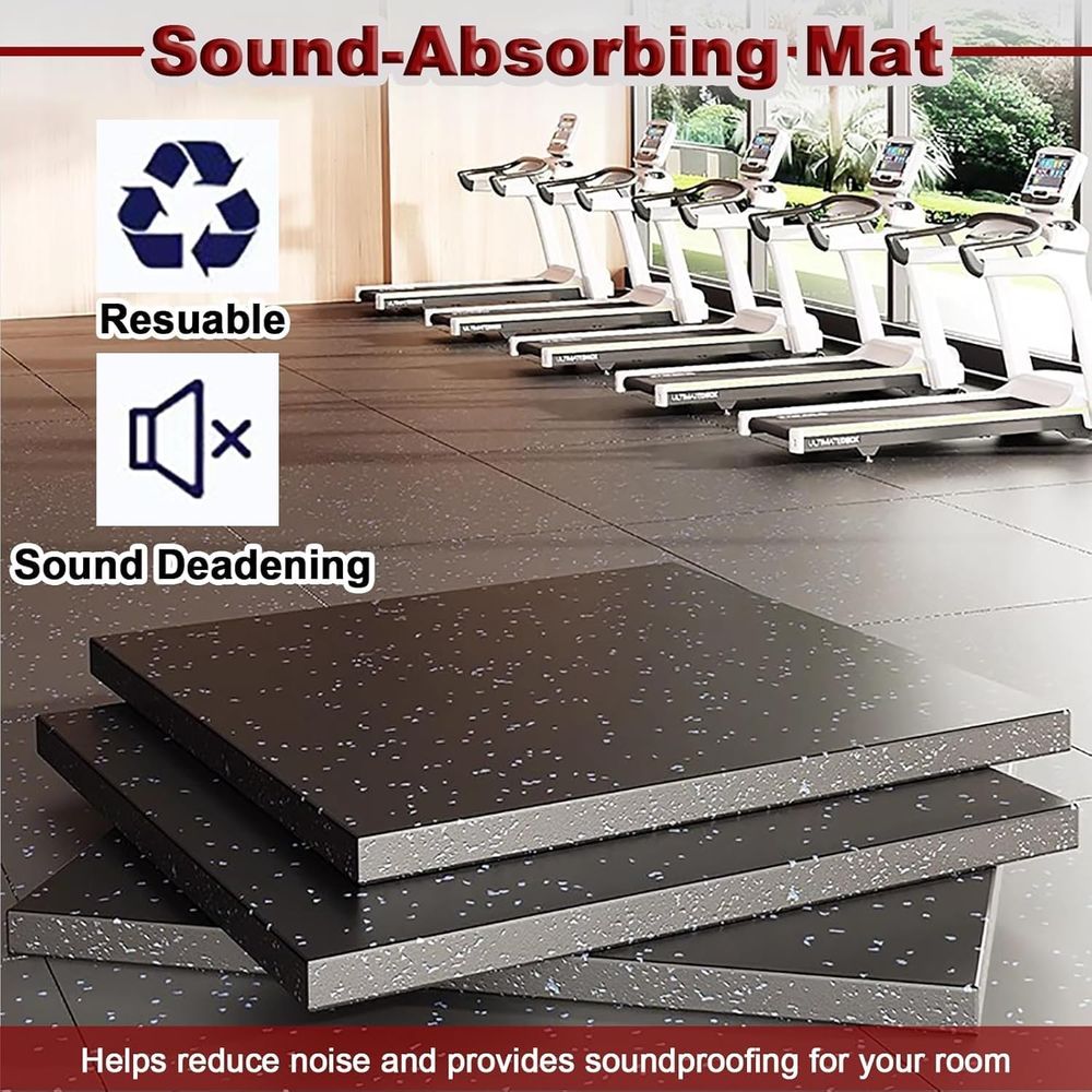 بلاط أرضي متشابك مقاس 40×40 بو - مراجعة Home Gym Rubber Flooring وسعره