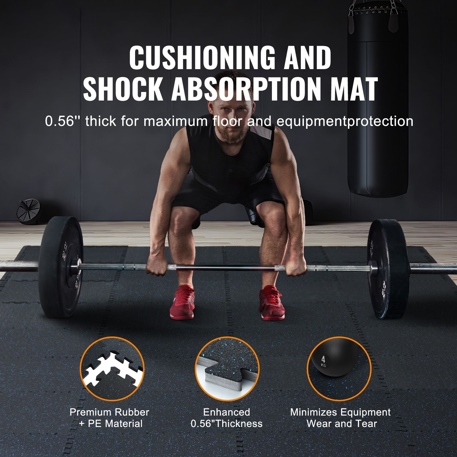 سجادات أرضية للجيم بسمك 0.56 ب - مراجعة Home Gym Rubber Flooring وسعره