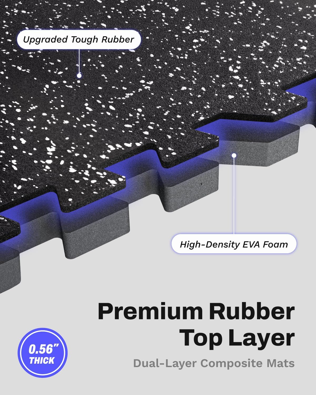 بساط تمارين رياضية بسماكة 0.56 - مراجعة Home Gym Rubber Flooring وسعره