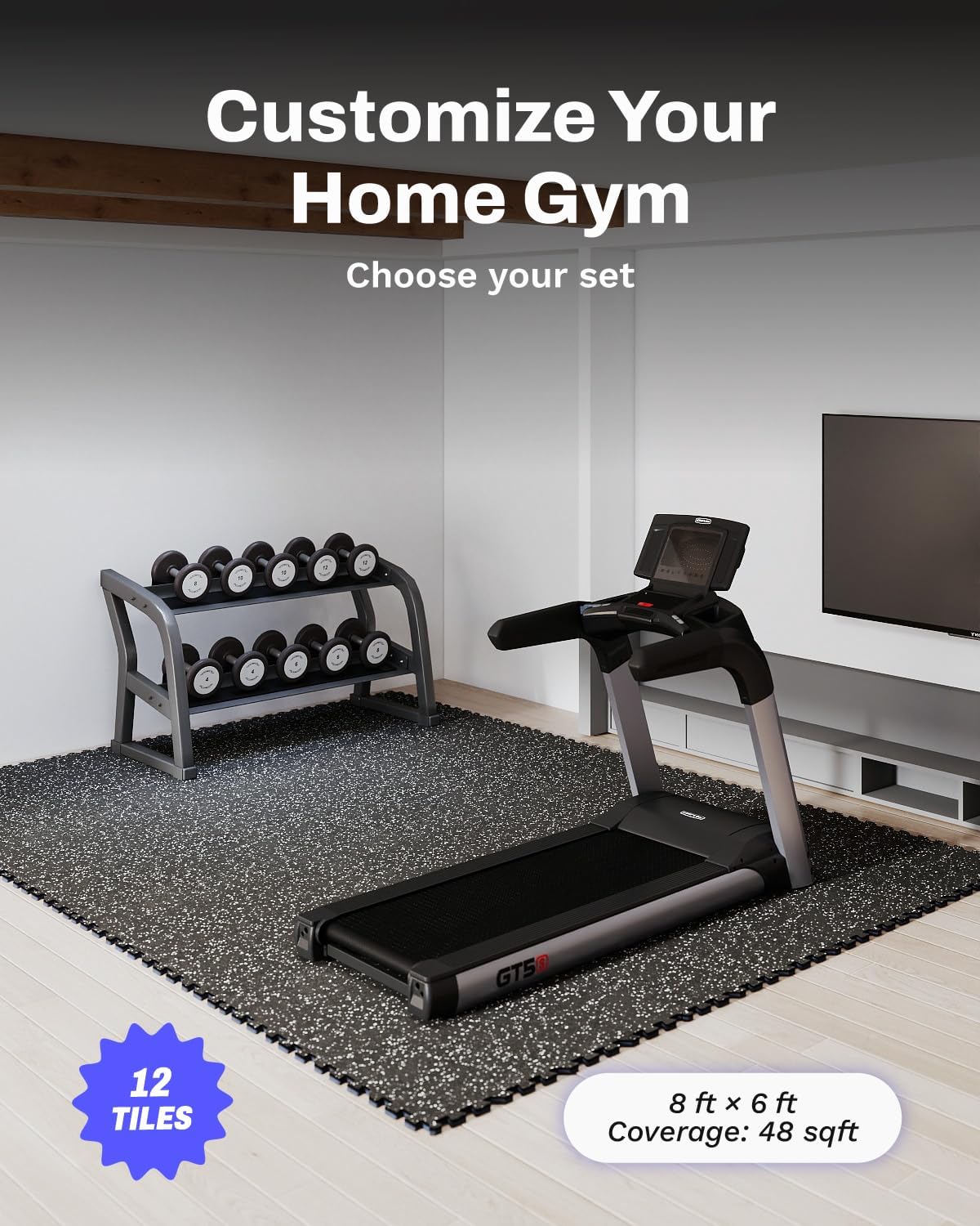 بساط تمارين رياضية بسماكة 0.56 - مراجعة Home Gym Rubber Flooring وسعره
